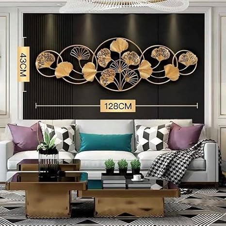 Gold Metal Wall Art For Pooja - Image 2