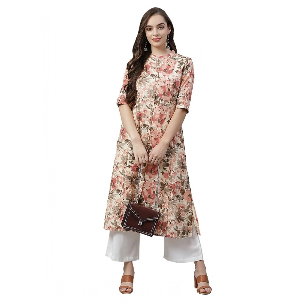 Spherevant Women's Cotton Printed Floral Print Kurti (Multicolor, Cotton) - Image 5