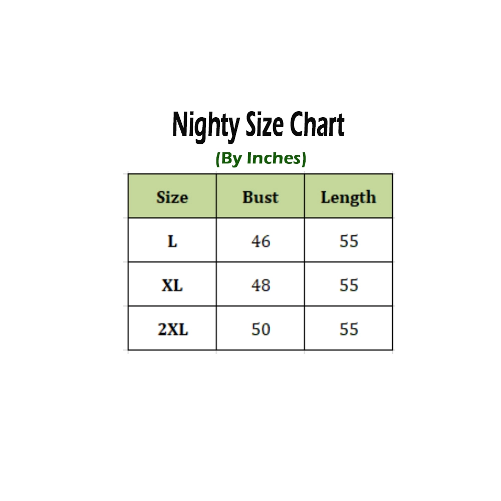 Spherevant Women's Cotton Printed Maxi Nighty (Green) - Image 3