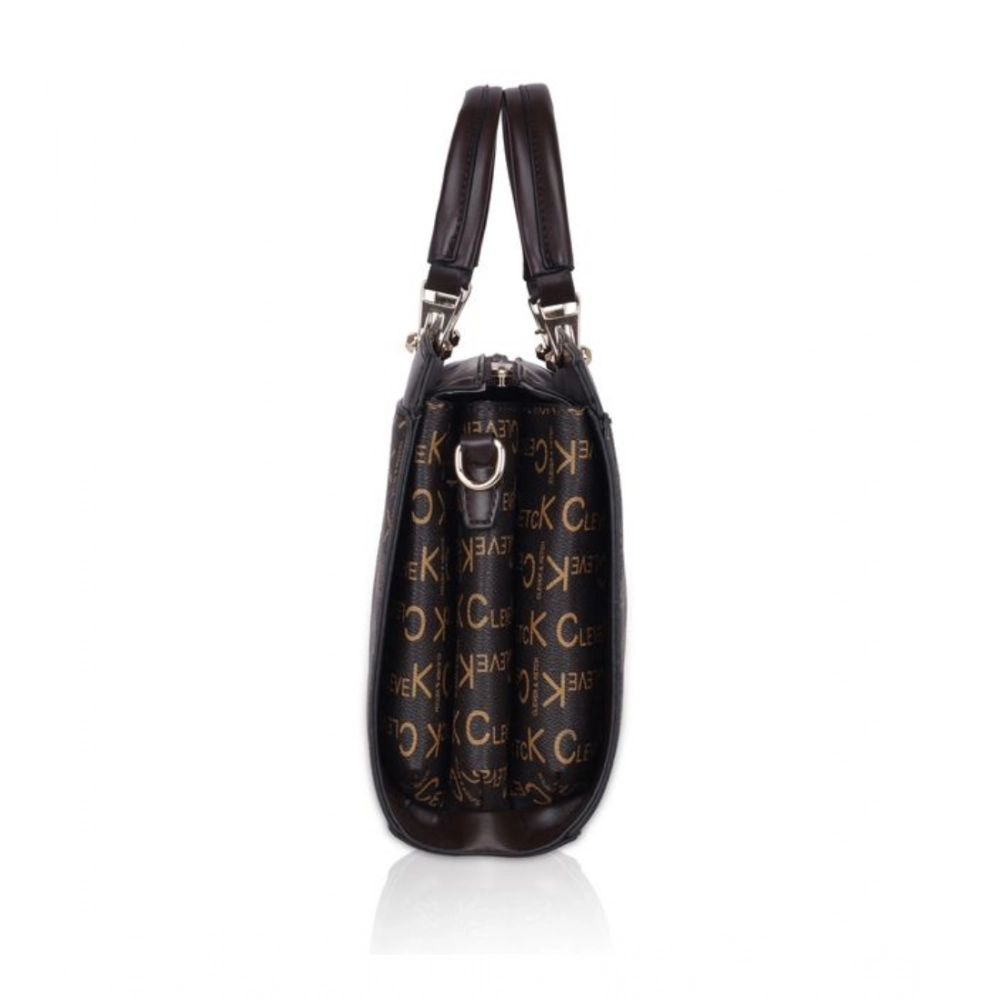Spherevant Women's Faux Leather Printed Handbag (Coffee) - Image 4