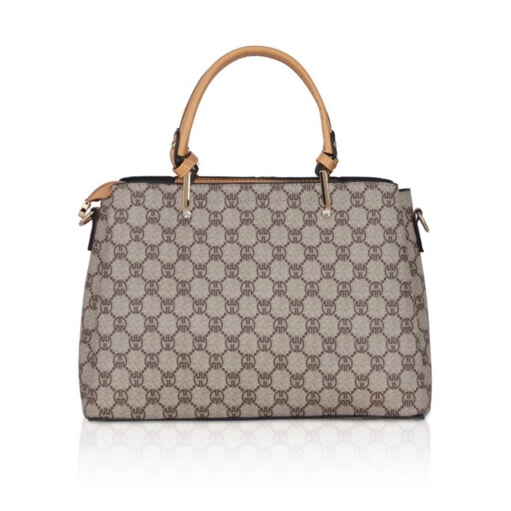 Spherevant Women's Faux Leather Printed Handbag (Camel) - Image 4
