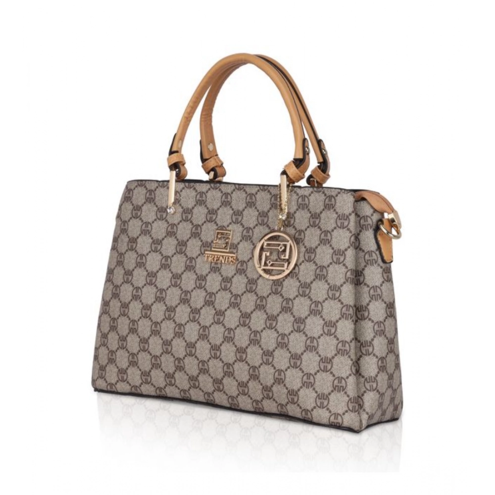 Spherevant Women's Faux Leather Printed Handbag (Camel) - Image 2