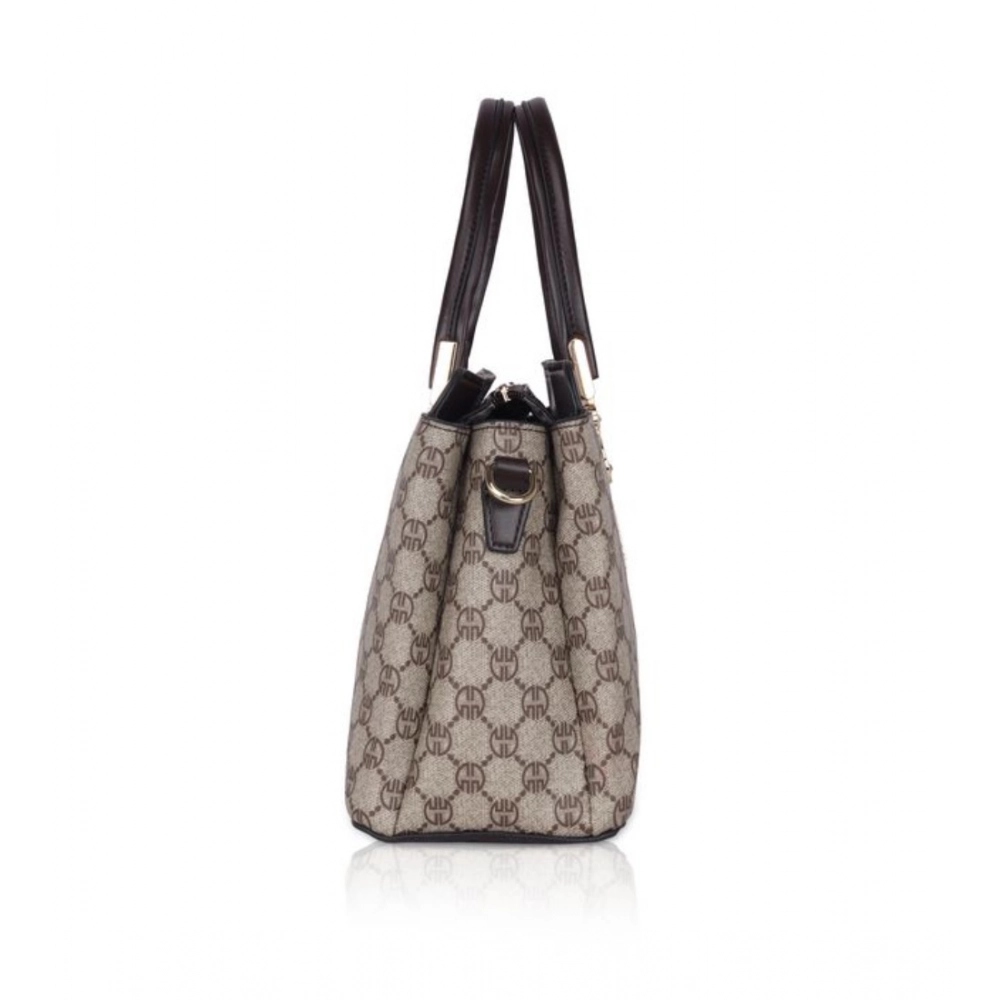 Spherevant Women's Faux Leather Printed Handbag (Coffee) - Image 3