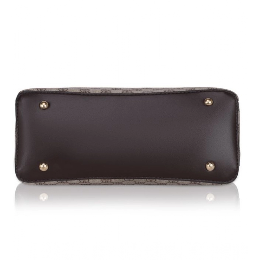 Spherevant Women's Faux Leather Printed Handbag (Coffee) - Image 5