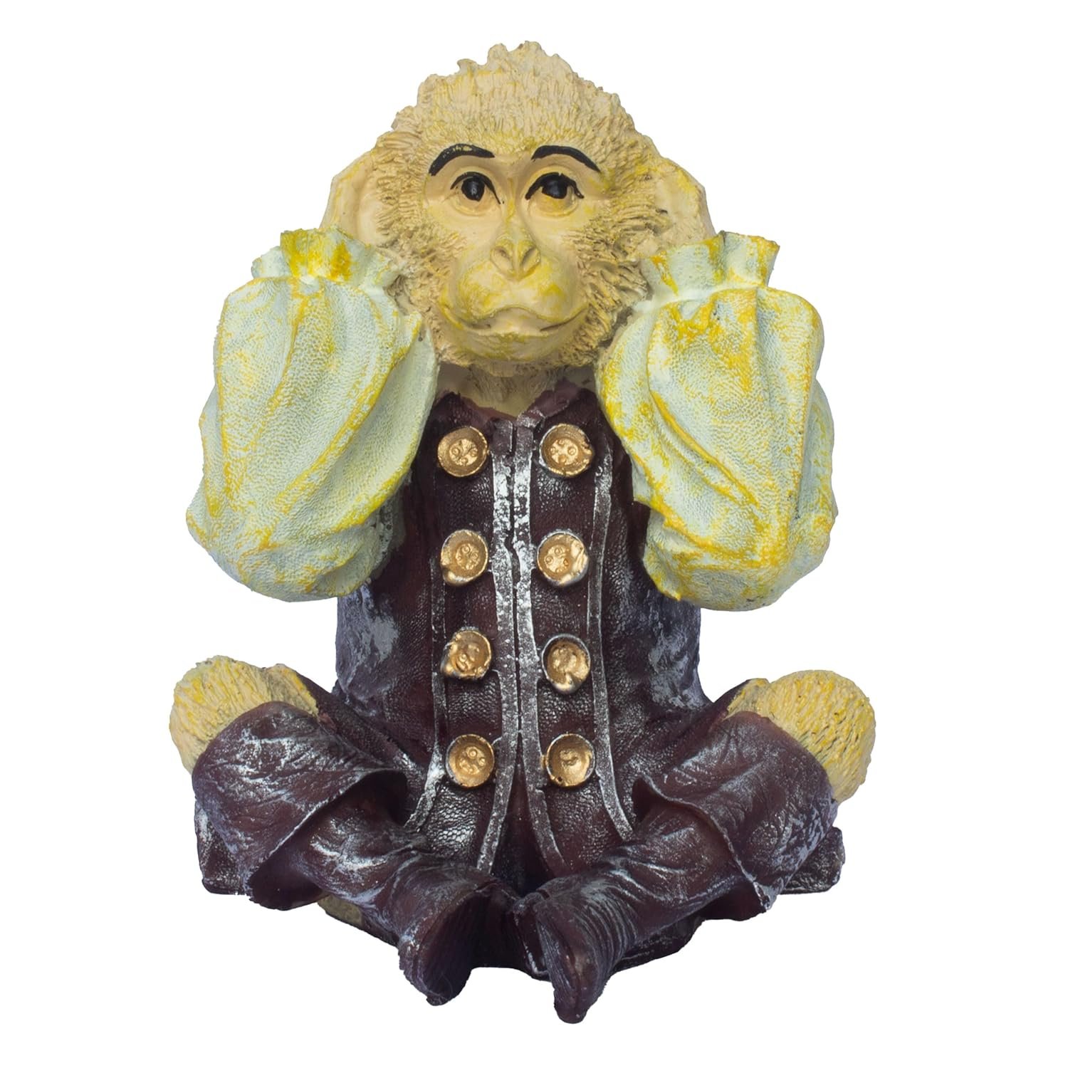 The 3 Monkey Showpiece Set, See, Hear, Speak No Evil Motivational Decor for Home, Living Room, Study Table and Office (Three Monkeys) - Image 5