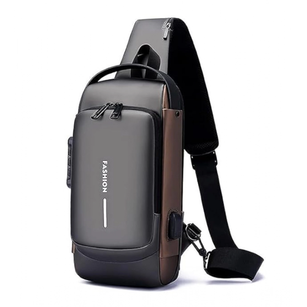 Spherevant Waterproof Sling Cross Backpack Bag (Black)